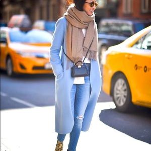 Blue cozy coat